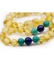 Baby amber teething bracelet  - Gemstone - Baroque